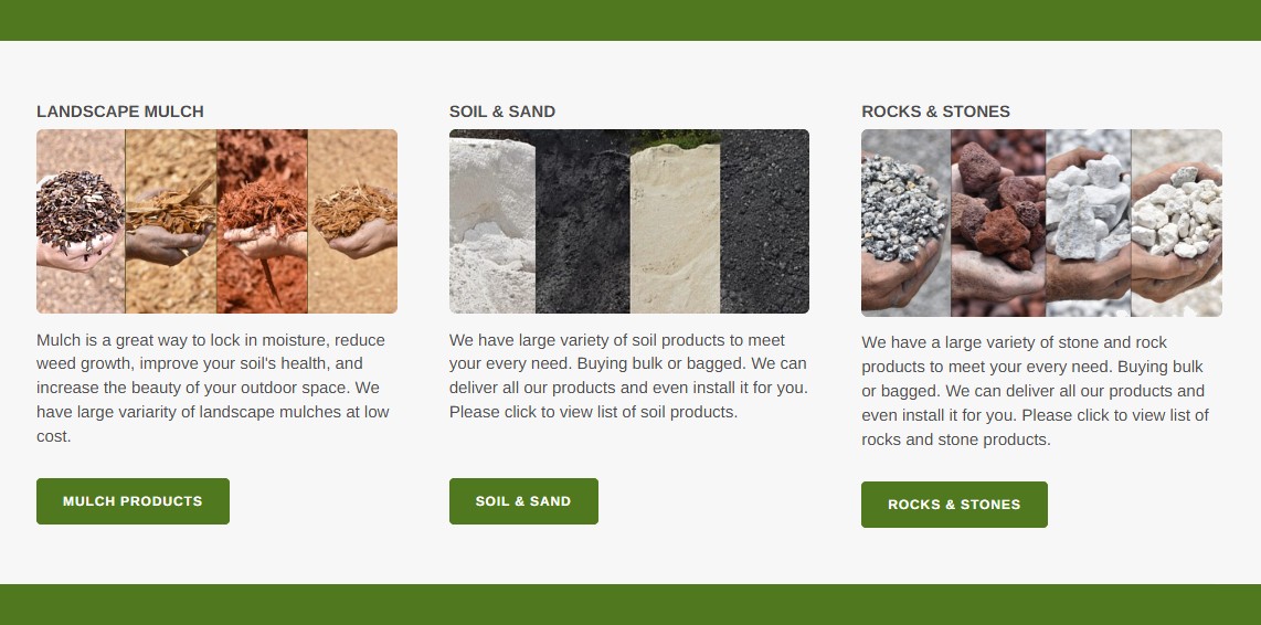 Jacksonville premium Source Of Mulch, Soil, Stones, Plants and Trees